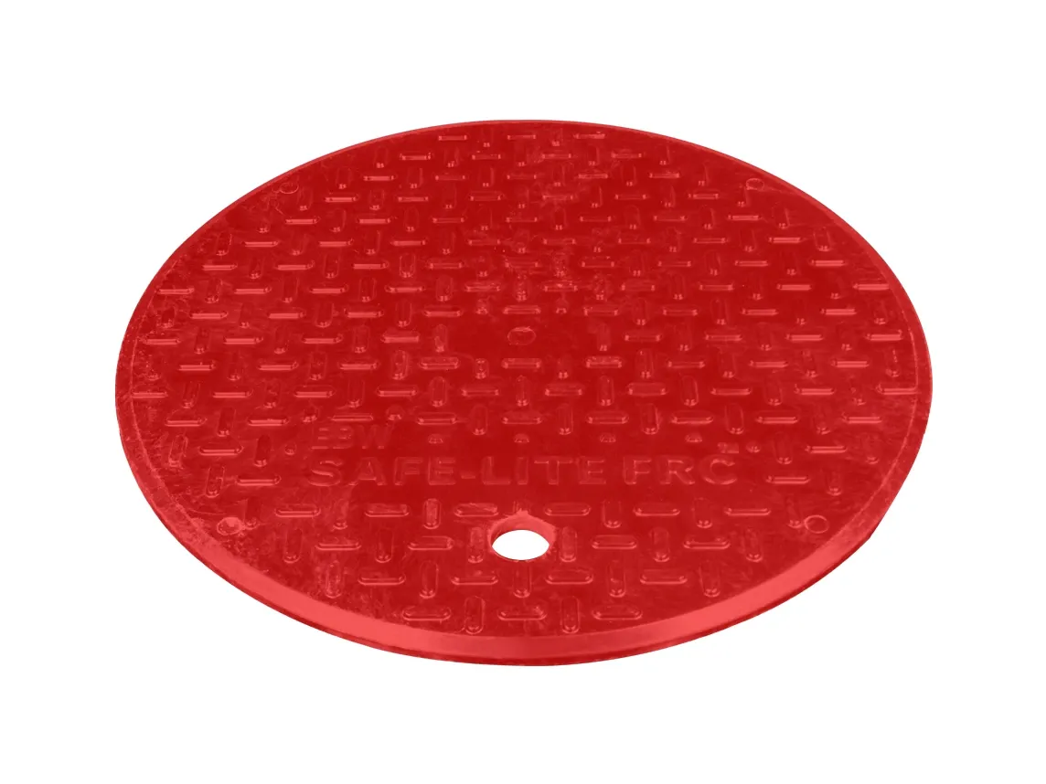 EBW&#xAE;&#x20;18&quot;&#x20;Manhole&#x20;Replacement&#x20;Cover&#x20;Composite&#x20;Lid,&#x20;RED